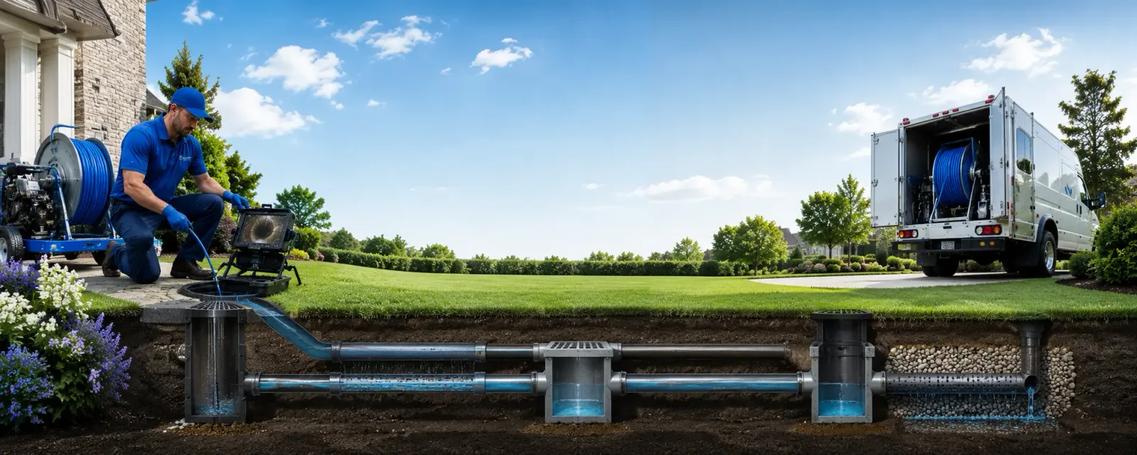 Outdoor drain cleaning information for Darlington, PA